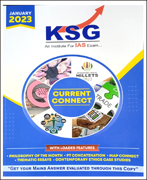 KSG Ias Current Connect January 2023 English Medium Original Book