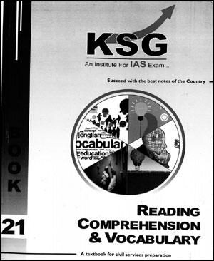 KSG Ias GS Foundation Course Book 21 Reading Coprehension & Vocabulary English Medium 2021-22