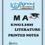IGNOU MA English Literature Printed Notes 29 Booklets