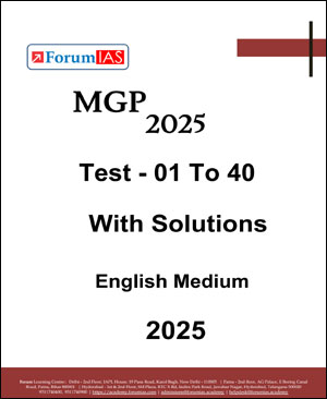 Forum Ias Mains MGP Test 2025 English Medium