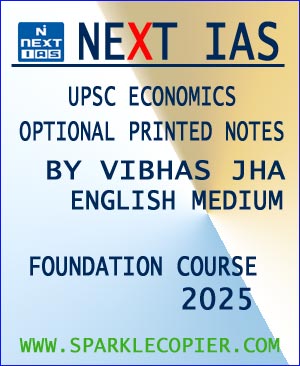 Next IAS UPSC Economics Optional Printed Notes 2025 | Vibhas Jha (E)