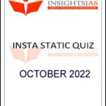 Insights IAS Insta Static Quiz October Printed Notes 2022 English Medium 