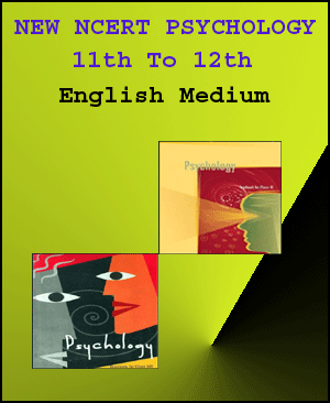 Psychology New Original NCERT Book Class 11th To 12th English Medium Combo Set