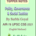 Topper Notes Polity, Governance & Social Justice Optional Notes By Surbhi Goyal Rank-78 CSE-2021 English Medium