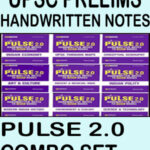 Pulse 2.0 Prelims Combo Set Handwritten Notes Arihant