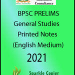 Aastha IAS BPSC Prelims General Studies Printed Notes English Medium 2021