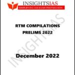 Insights IAS RTM Compilation Prelims December 2022 Printed Notes English Medium