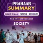 Prahaar Summary (Static + Current) Society  Only Ias 2026 English Medium