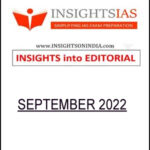Insights IAS Monthly Editorial Compilation September 2022 Printed Notes English Medium 