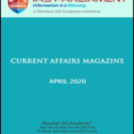 Shankar Ias Monthly Magzine April 2020 Printed Notes English Medium