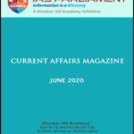 Shankar Ias Monthly Magzine June 2020 Printed Notes English Medium