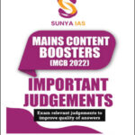 Sunya IAS Important Judgements Mains Content Boosters Printed Notes English Medium 2022 (Xerox)