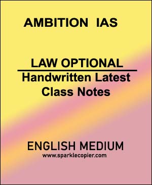 Ambition ias law handwritten class notes