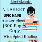 Notebook UPSC Mains Answer A-4 Sheet 300 Pages Copy With Spiral  