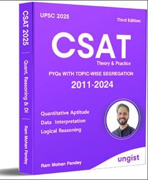 Ungist CSAT Theory & Practice 3rd Edition UPSC 2025 By Ram Mohan Pandey Original Book English Medium