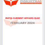 Insight Ias Monthly Compilation February 2024 Insta Current Affairs Printed Notes English Medium
