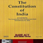 LexisNexis Universal's The Constitution Of India Bare Act Original Book 2025 Edition English Medium