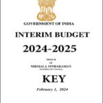 Government Of India Interim Budget 2024-25 Speech Of Nirmala Sitharaman Minister Of Finance Key February 01, 2024 English Medium