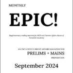 Forum IAS Monthly Prelims + Mains Epic Current Affairs September 2024 English Medium Printed Notes