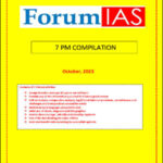Forum Ias 7PM Compilation for The Month Of October 2023 English Medium