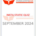 Insights IAS Insta Static Quiz September 2024 Printed Notes English Medium