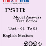 Next Ias PSIR PRO 2024 Model Answers Test Series 01 To 05 English Medium