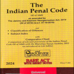 LexisNexis Universal’s The Indian Penal Code Bare Act With Short Notes Original Book 2024 Edition English Medium