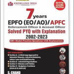 7 Year UPSC EPFO (EO/AO) APFC 2025 -2026 Knowledge India Publication English Medium