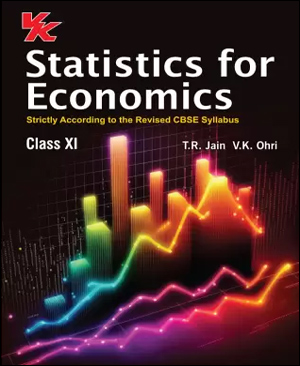 VK Global Publication Statistics For Economics By TR Jain & VK Ohri For Class 11 - CBSE (NCERT Solved) Examination 2023-2024 English Medium Original Book