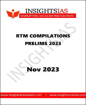 Insights Ias RTM Compilation Prelims November English Medium 2023