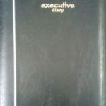 Executive Full Size Plain Diary 2025 With Calendar