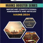 Only Ias Marks Booster Series Important Constitutional & Amendments And Articles  Mains 2024  English Medium