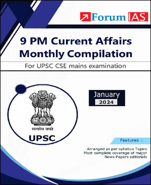 Forum IAS 9pm Compilation For The Month Of January 2024 English Medium