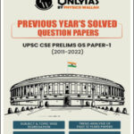 Only IAS Previous Year's Solved Question Paper UPSC CSE Prelims GS Paper -1 English Medium 2011-2022 Printed Notes