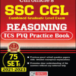 Chronicle's  SSC CGL  ( Reasoning ) TCS PYQ Practice Book 75 Set 2021 - 2023  English Medium