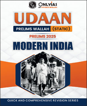 Only Ias  Modern India  Udaan For Prelims (Static) 2025 English Medium  (Xerox)