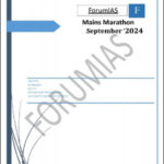 Forum IAS Mains Marathon Compilation For The Month Of September 2024 English Medium
