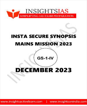 Insights IAS Mains Secure Synopsis Printed Notes English Medium December 2023