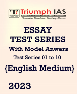 Triumph IAS Essay Test Series 01 To 10 With Model Answers By Vikas Ranjan Sir English Medium 2023