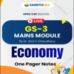 Sarrthi Ias UPSC CSE Mains 2024-25 GS-3 Mains Module Economy By Dr.Shivin Chaudhary
