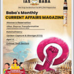 IAS Baba Current Affairs Monthly Magazine March 2024 Printed Notes English Medium