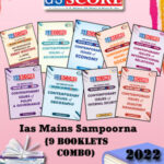 GS Score Ias Mains Sampoorna 2022 (9 Booklets 1Combo) Printed Notes English Medium