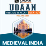 Only IAS Udaan  Medieval India For Prelims Static English Medium 2024 Original Book