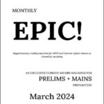 Forum IAS Monthly Prelims + Mains Epic Current Affairs March 2024 English Medium Printed Notes
