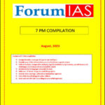 Forum Ias 7 PM Compilation for The Month Of August 2023 English Medium