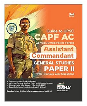 UPSC CAPF AC Assistant Commandant Descriptive Paper II DISHA Publication English Medium
