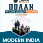 Only IAS Udaan Modern India For Prelims Static English Medium 2024 Original Book