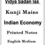 Vidya Sadan Ias Kunji Mains Indian Economy Printed Notes English Medium