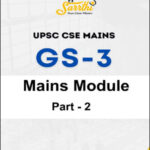 Sarrthi UPSC CSE Mains GS-3 Mains Module Printed Notes English Medium 2023-24