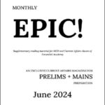 Forum IAS Monthly Prelims + Mains Epic Current Affairs June 2024 English Medium Printed Notes